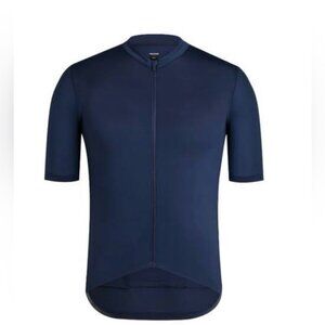 Rapha Core Jersey Navy Blue Cycling Short Sleeve Full Zip Large